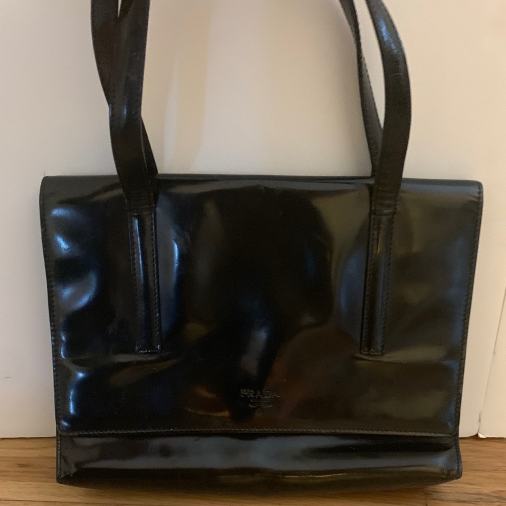 PATENT LEATHER PRADA PURSE